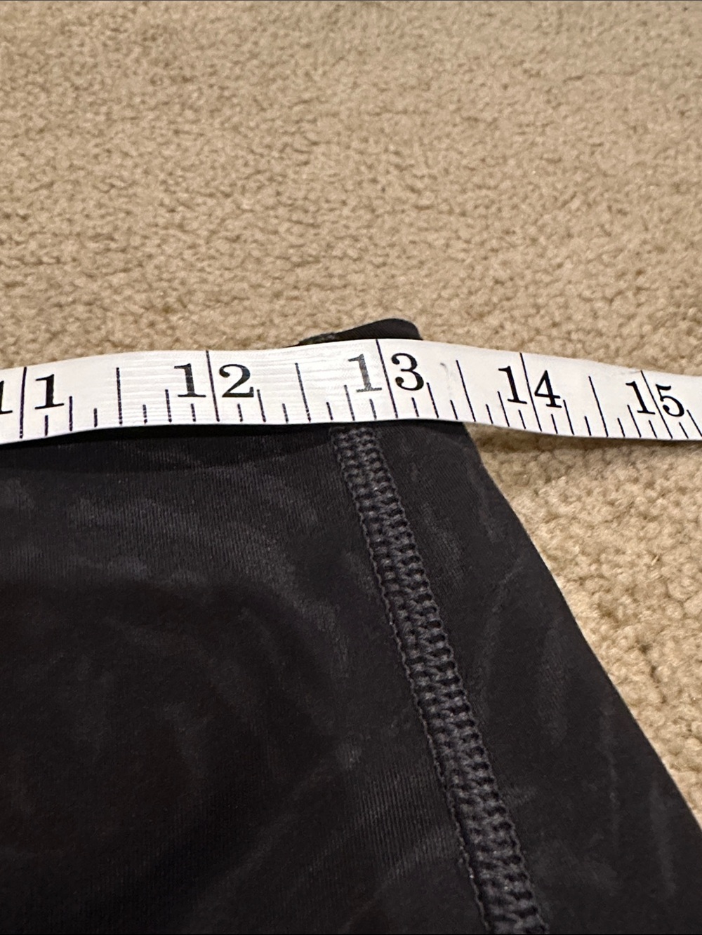 Athleta Black Capri with Subtle Print and Stash Pocket - Picture 5 of 6